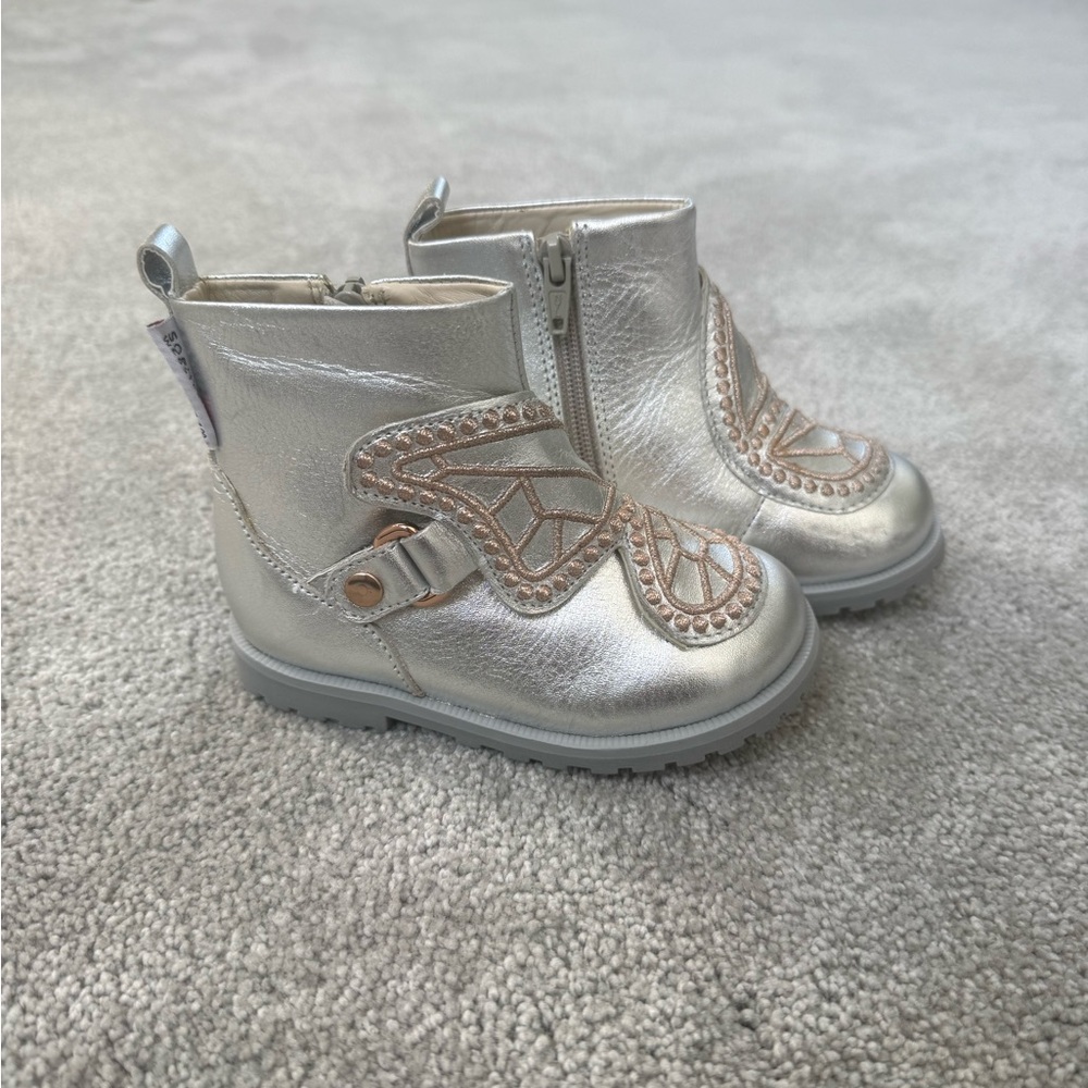Sophia Webster Silver and Gold Kids Boots